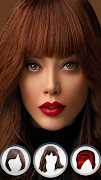 برنامه‌نما مو چتری روی عکس عکس از صفحه