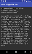 Docs for pyspark.RDD screenshot 2