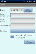 7 Schermata BasalBodyTemperature Rec Lite