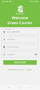 Green Logistics Courier الملصق