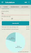 Kalkulator biegowy screenshot 4