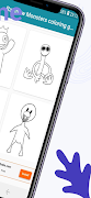 Rainbow Monsters coloring game 스크린샷 4