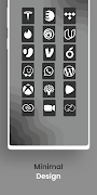 Vertical Dark - Icon Pack 스크린샷 3