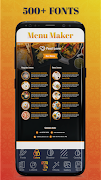 Menu Maker, Menu Templates স্ক্রিনশট 3