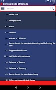 Criminal Code of Canada ภาพหน้าจอ 1