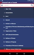 برنامه‌نما Criminal Code of Canada عکس از صفحه