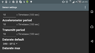 4 Schermata Sensor settings (old)