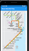 MiamiMetroRailMap poster