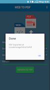 برنامه‌نما Webvert - Web to Pdf عکس از صفحه