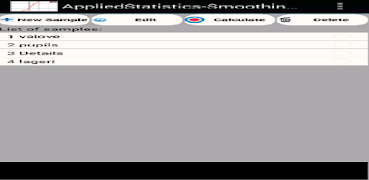برنامه‌نما App StatisticsSmoothHistograms عکس از صفحه