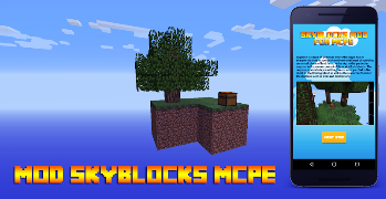 1 Schermata Mod Skyblock for MCPE