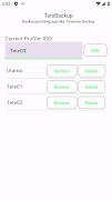 TeleBackup (Root) স্ক্রিনশট 2