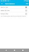 برنامه‌نما Distancing alarm عکس از صفحه