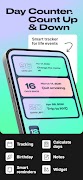 برنامه‌نما Day Counter. Count Up & Down عکس از صفحه
