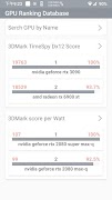 GPU Ranking Database capture d'écran 6