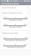 GPU Ranking Database ภาพหน้าจอ 6