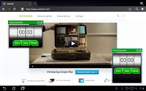 برنامهنما Popup Stopwatch عکس از صفحه
