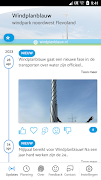 Windplanblauw poster