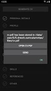 Curriculum Vitae ภาพหน้าจอ 3