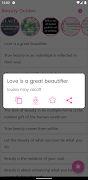 Beauty Quotes and Sayings скриншот 1