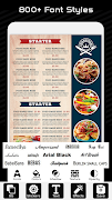 Menu Maker - Vintage Design screenshot 3