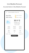 Weather & Room Temperature App Affiche