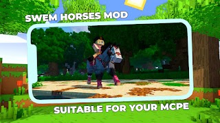 SWEM Realistic Horses Mod MCPE स्क्रीनशॉट 2