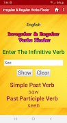 English Irregular & Regular Verbs Finder Screenshot 1