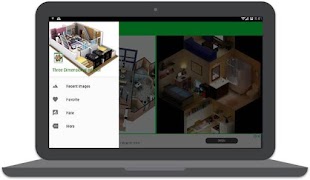 Design de interiores 3D imagem de tela 4