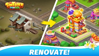 SimTown Match - Build & Match 截图 1