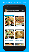 Delicious Indian Vegetarian Recipes Cartaz
