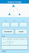 برنامه‌نما Triangle Calculator عکس از صفحه