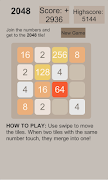 برنامه‌نما 2048 عکس از صفحه