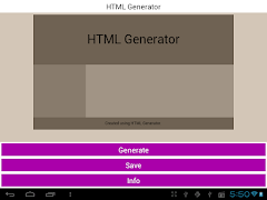 HTML Generator পোস্টার