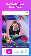 Romantic Love Photo Frame ภาพหน้าจอ 1