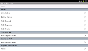 برنامه‌نما AJAX Pro Quick Guide عکس از صفحه