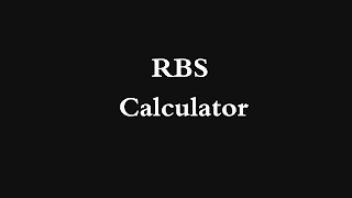 RBS Calculator 海报