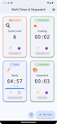 Multi timer stopwatch counter imagem de tela 5