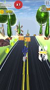 Blue Hedgehog Faster Runner الملصق