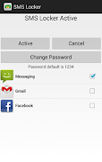 برنامه‌نما SMS Lock - Message Locker عکس از صفحه