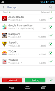 برنامه‌نما System app remover عکس از صفحه