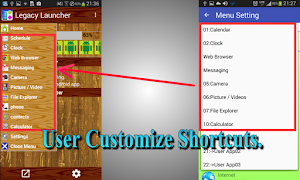 برنامه‌نما Legacy Launcher / start menu عکس از صفحه