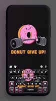Cute Gym Donut Klavye Arkaplanı gönderen