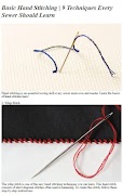 How to Hand Sew Basic Stitches screenshot 4