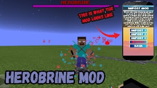 Herobrine Mod For Minecraft PE 截图 1