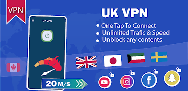 UK VPN - Unlimited Faster VPN स्क्रीनशॉट 6