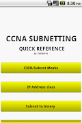 CCNA Subnetting Quick Ref. الملصق