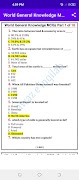 برنامه‌نما General Knowledge MCQs offline عکس از صفحه