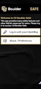 CU Boulder Safe Plakat