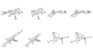 How to draw Fire weapons easy screenshot 2